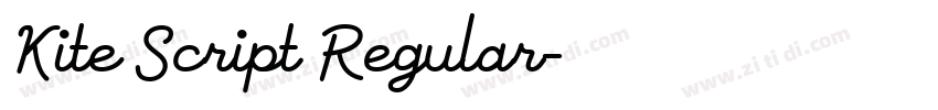 Kite Script Regular字体转换